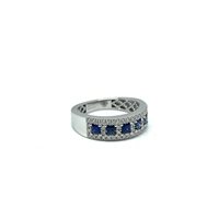 Anneau Golay Femme in Or blanc Zaffiro blu 0.5 Ct AFS460DZB - AFS460DZB